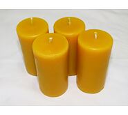 Svíčky na Adventní věnec ze včelího vosku 4 kusy